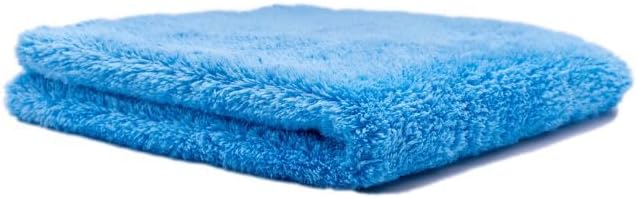 Ethos Plush 470 Microfiber Towels for Cars - Premium Car Detailing Towels - Edgeless Ultrasoft Micro Fiber Cloth for Car Wash, Interior & Exterior (Prime Blue 470GSM)