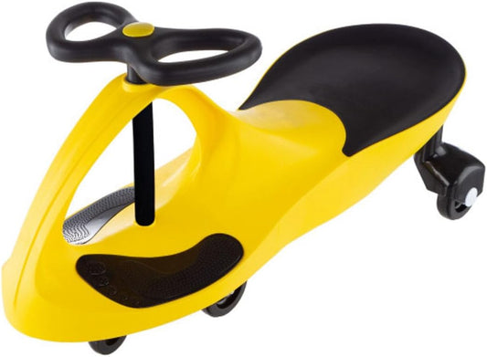 Wiggle Car - Ride on Toy for Ages 3 and Up - Toddler Ride on Toys with no Batteries, Gears or Pedals Just Twist, Wiggle, and Go by Lil’ Rider (Yellow)