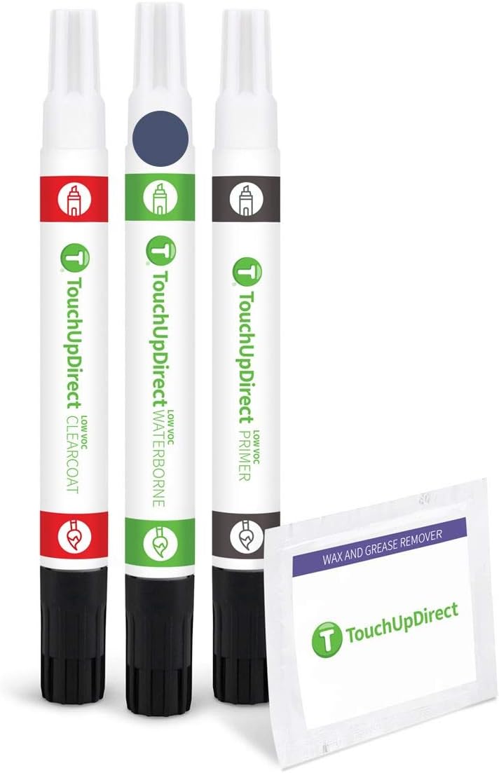 TouchUpDirect 8V5 Shoreline Blue Pearl Compatible with Toyota Exact Match Touch Up Paint Combo - Preferred Kit