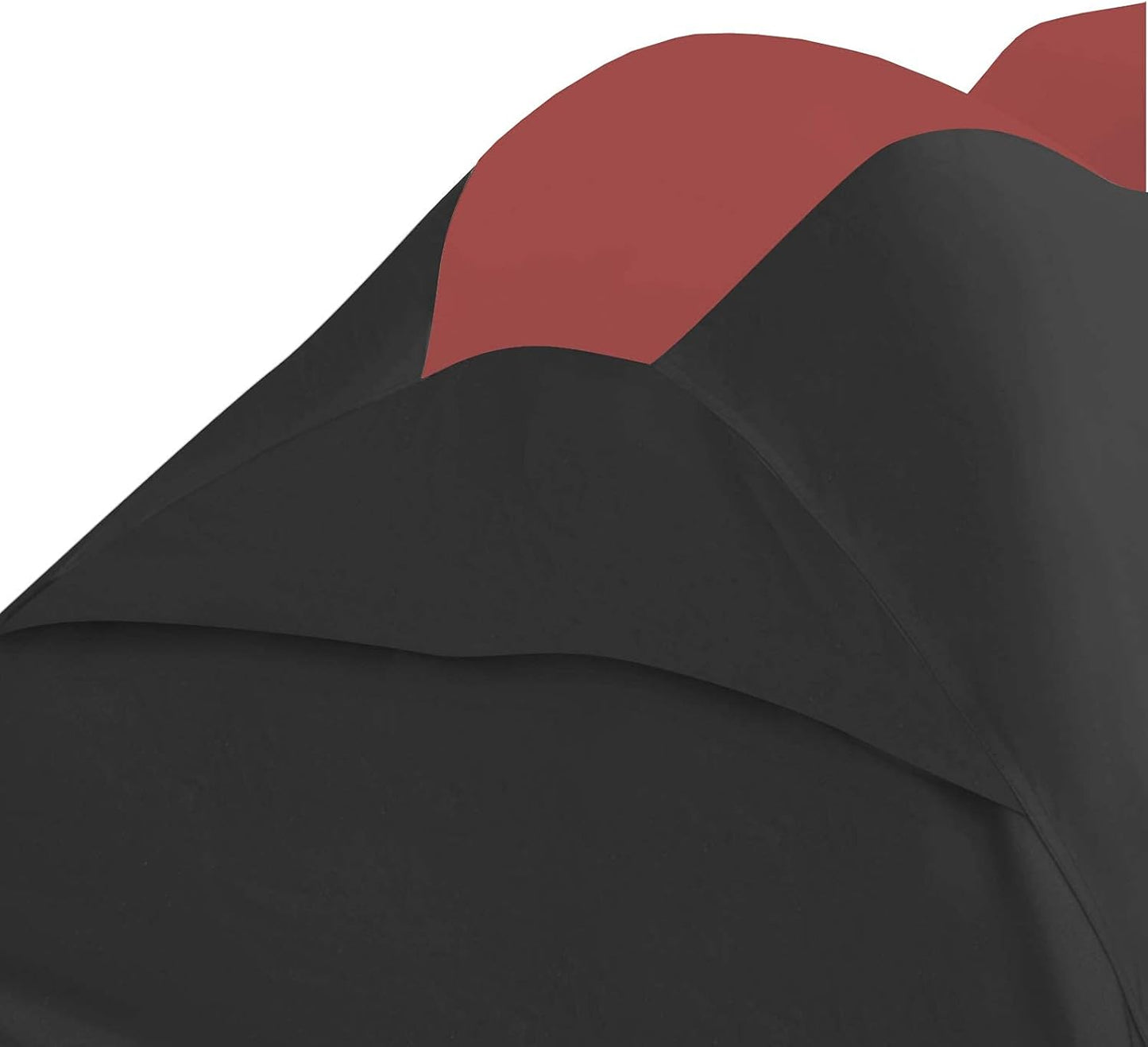 Trailerable Jet Ski Cover, Waterproof Marine Grade 600D Heavy Duty Polyester PWC Cover Burgundy/Black Fits from 103"-115" 1 or 2 Seater