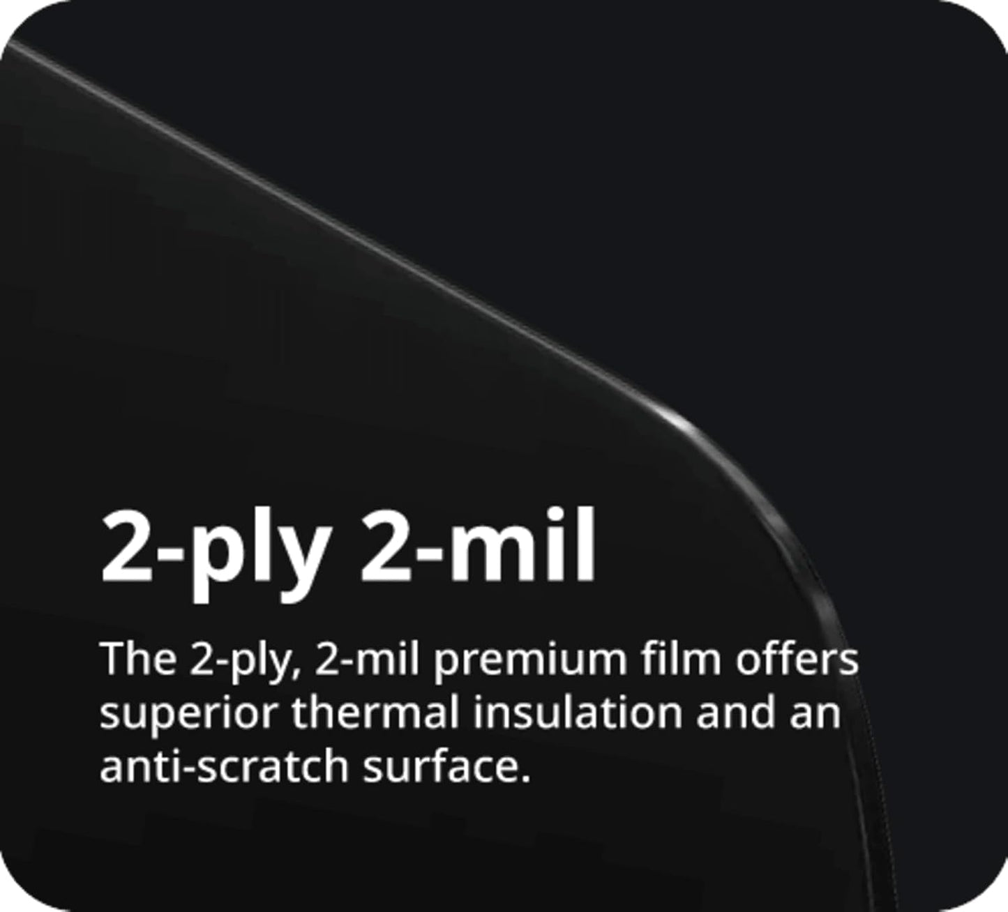 Nano Ceramic Window Tint Film for Cars and Building, Charcoal, 2 Ply Scratch Resistant, Heat Control, and UV 99%, IR 93% Rejection, 35% VLT, 36inx100ft