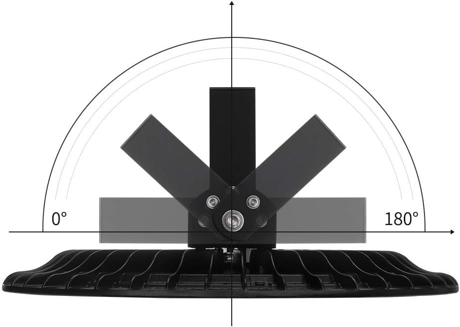 Viugreum 10 Pack 300W UFO LED High Bay Light, 30000LM 6500K Daylight White Ultra Thin LED Warehouse Lighting, IP65 Waterproof Commercial Bay Lighting for Garage Barn Workshop