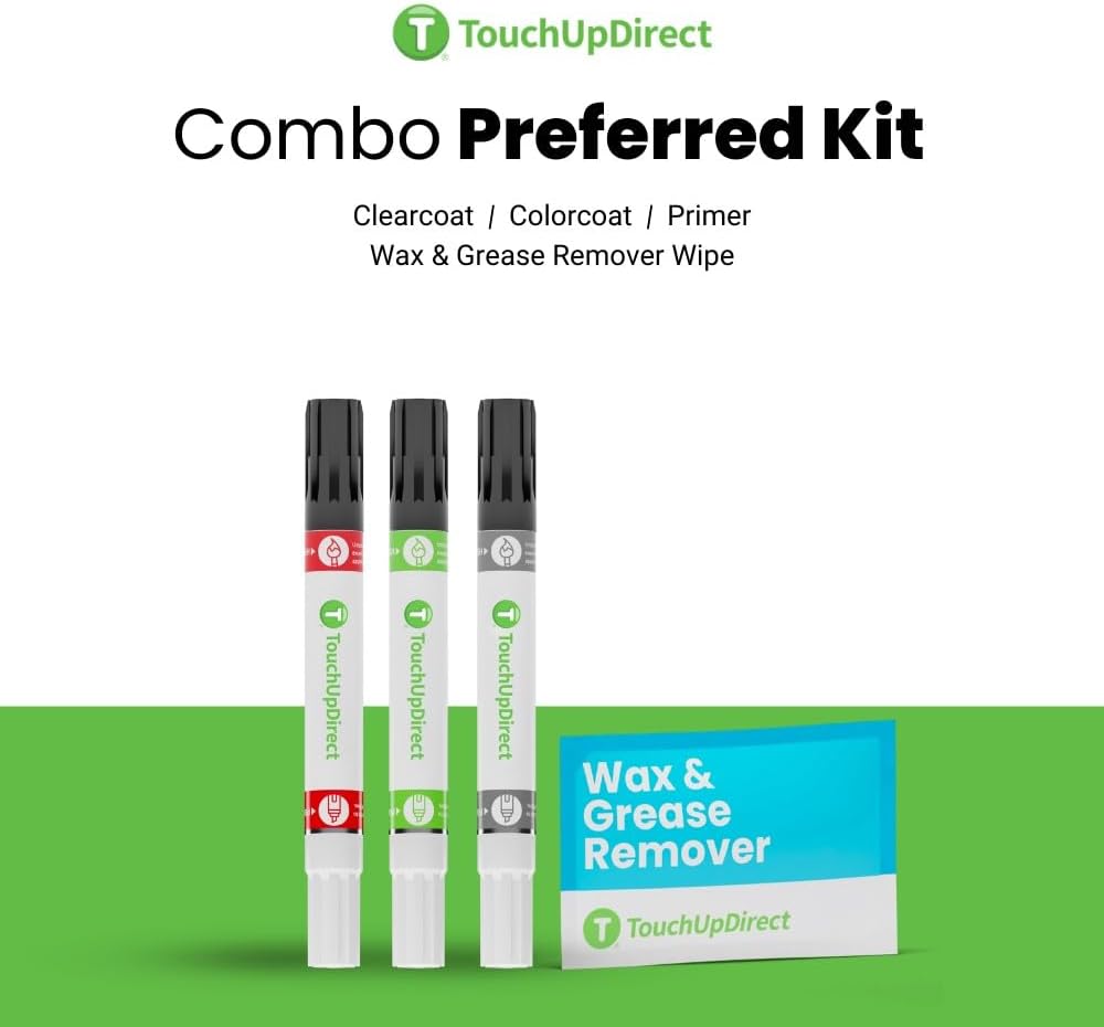 TouchUpDirect 8T5 Blue Ribbon/Dark Blue/Orion Blue Pearl for Toyota Exact Match Touch Up Paint Combo - Preferred Package