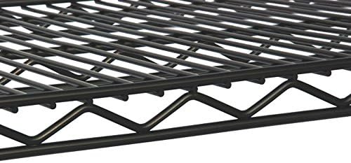 Omega 36" Deep x 48" Wide x 74" High 3 Tier Black Starter Shelving Unit