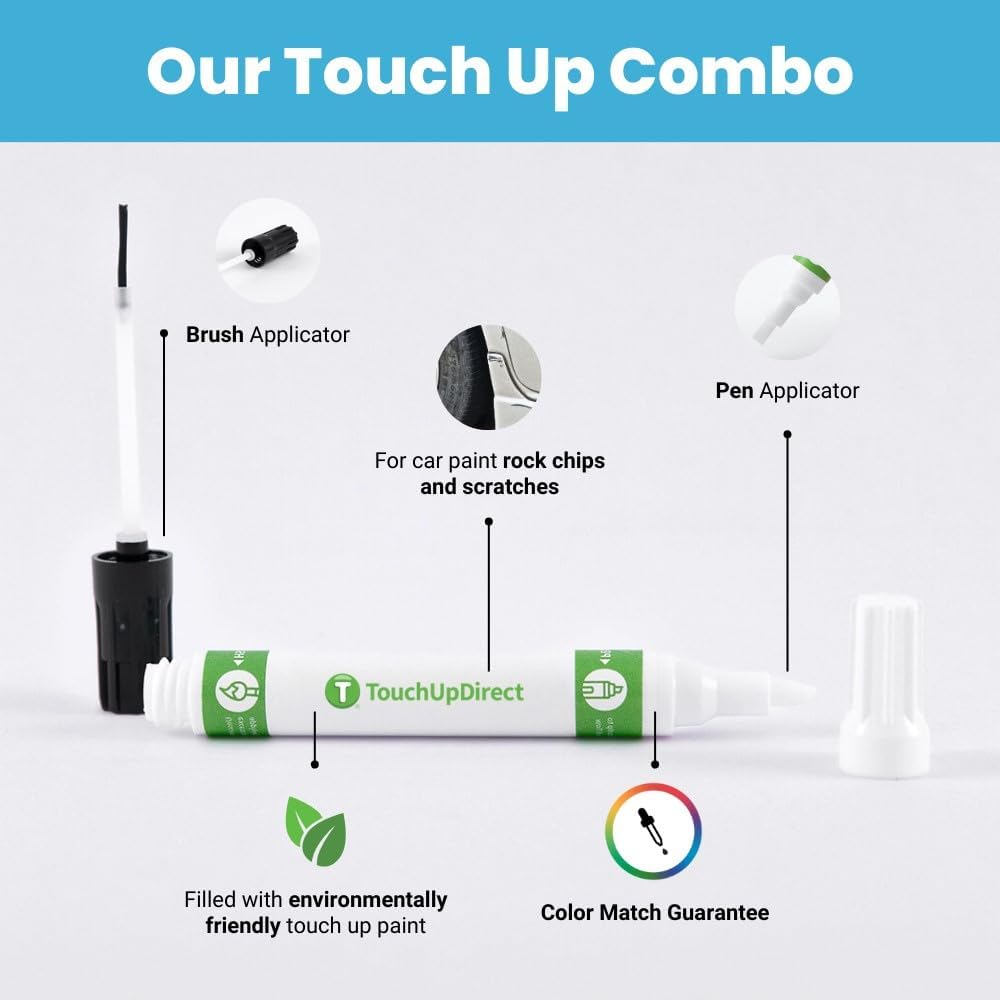 TouchUpDirect 1F9 Slate Metallic Compatible with Toyota Exact Match Touch Up Paint Combo - Preferred Kit