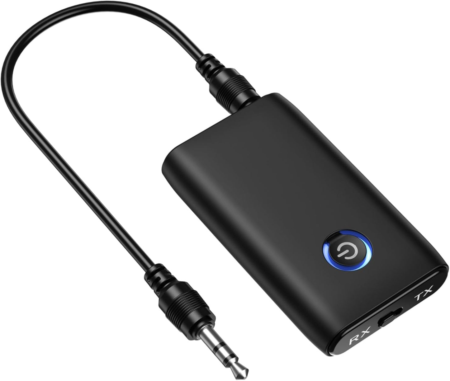 LOFICOPER Bluetooth Transmitter Receiver for Car, 2 in 1 Aux Bluetooth 5.3 Adapter, Wireless Music Receiver for Car Stereo System, Headphones, Speakers, Hands Free Call