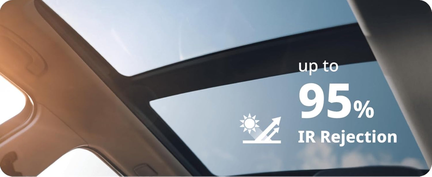 Nano Ceramic Window Tint Film for Cars - 2 Ply Scratch Resistant with Heat Control and UV/IR Rejection (20% VLT, 40inx100ft), OWFCR-10006