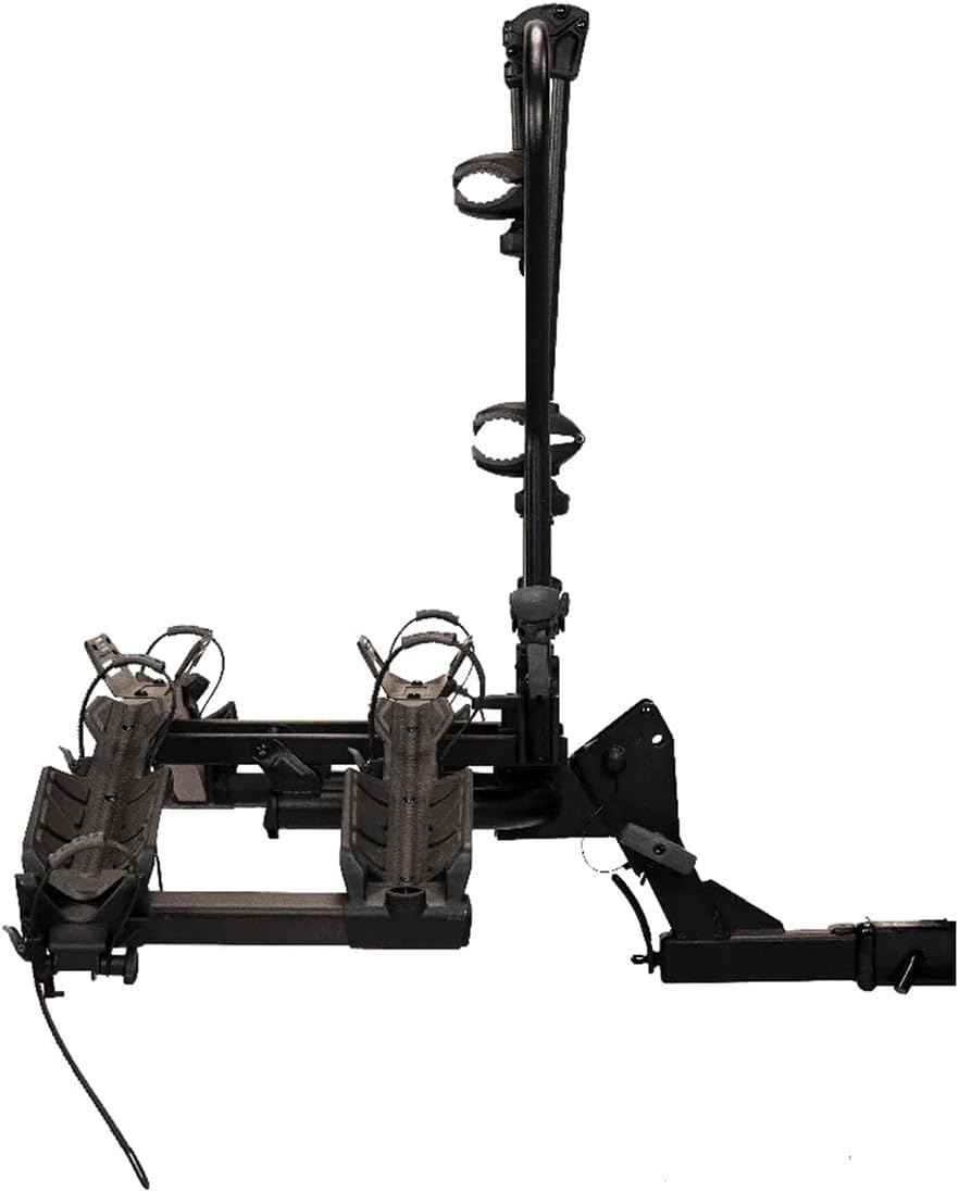 Hollywood Racks Destination E Hitch Bike Rack with Ramp for 2 Bikes up to 70 lbs Each - Secure, Lockable Electric Bike Rack - Premium, Foldable Bicycle Car Racks for Standard or E-Bikes