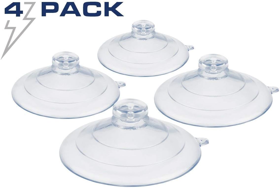 Ultra Bright Lightz Large Replacement Suction Cups | Dash Light Stick Light Windshield Mount Emergency Warning Lights (Set of 4)