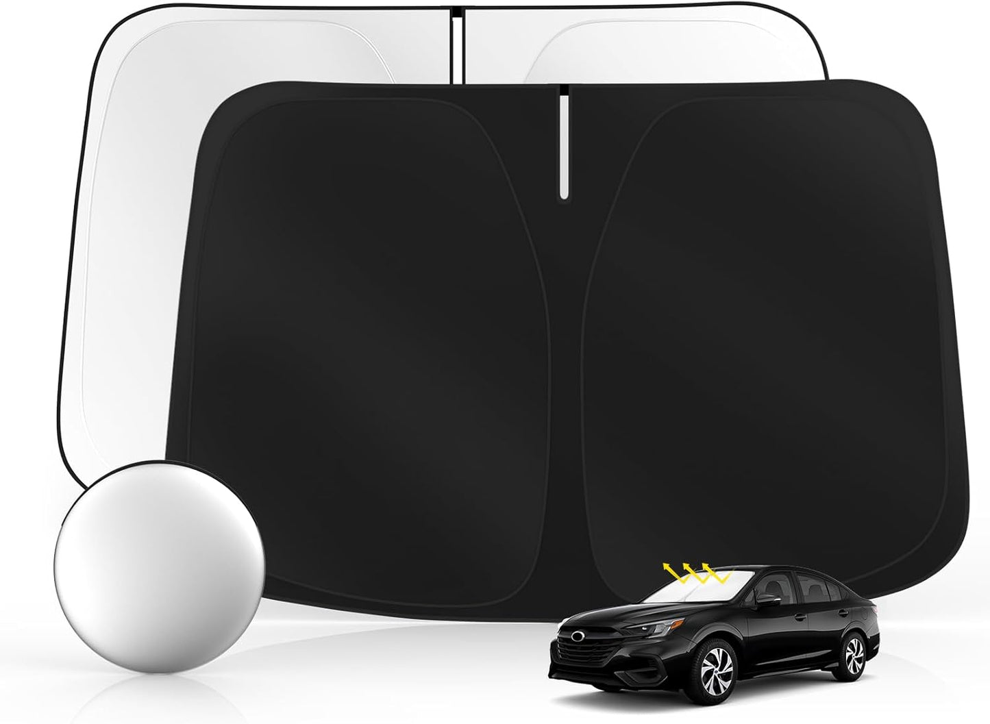 Windshield Sun Shade for S-ubaru Legacy 2020-2025 Foldable Sunshade Custom Fit Front Window Car Interior Accessories Protector Blocks UV Rays