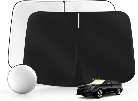 Windshield Sun Shade for S-ubaru Legacy 2020-2025 Foldable Sunshade Custom Fit Front Window Car Interior Accessories Protector Blocks UV Rays