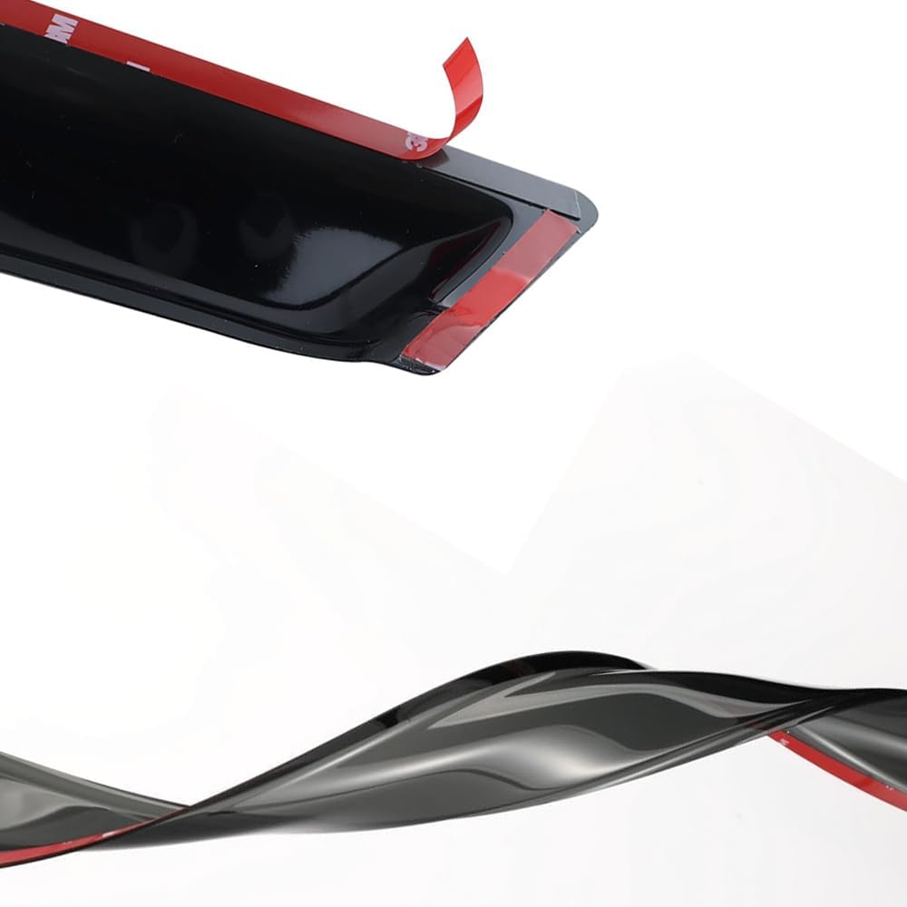 92455 Side Window Wind Deflector,2pc Outside Mount Style Sun Rain Guards,Window Visor fit for 1996-2020 Chevrolet Express/GMC Savana 1500/2500/3500 Van 2003-2009 Kodiak/Topkick C4500/C5500