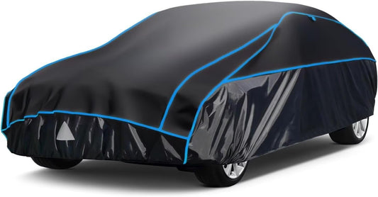 Hail Protector Car Cover, Outdoor Anti Hail Car Covers Thick Multi-Layered EVA, Hail Proof Car Cover Waterproof All Weather, Hail Protection Padded Fit Sedan/Coupe (Length 186 to 193 inch