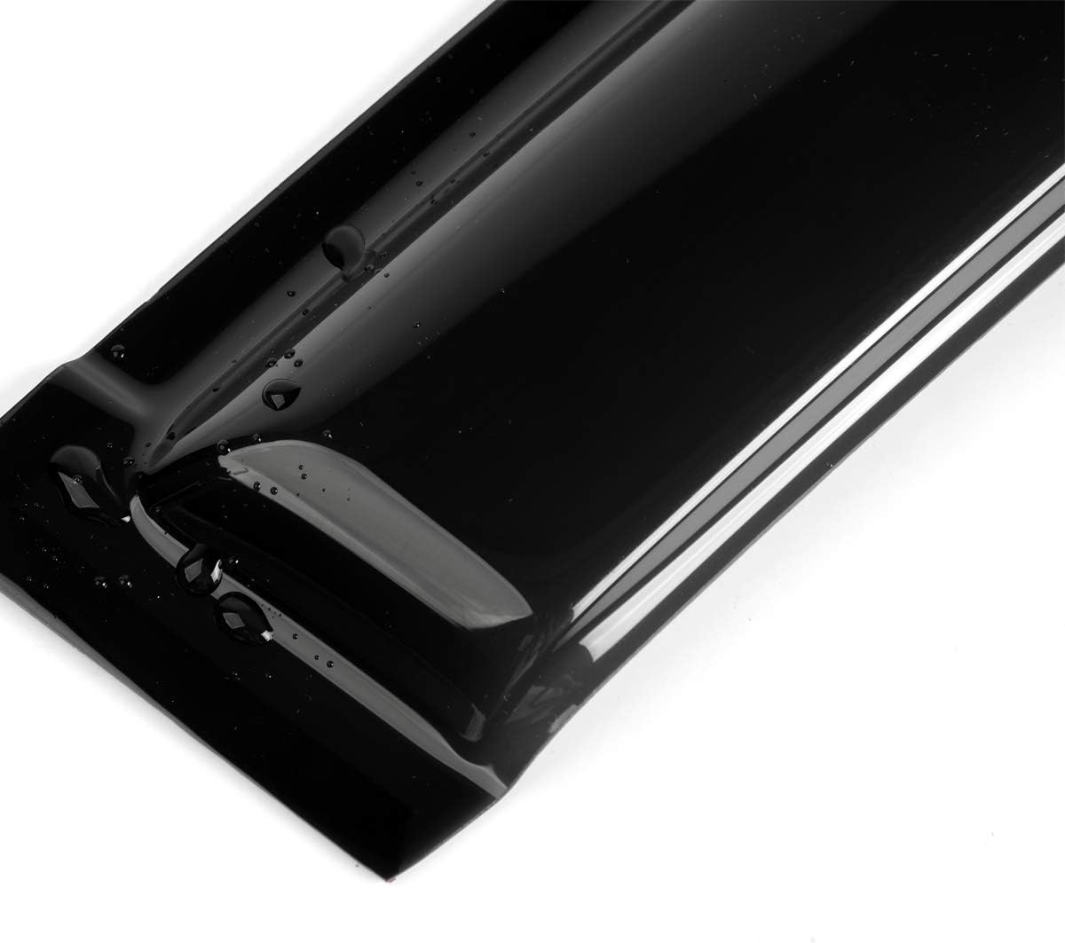 4pcs Outside Mount Style Window Rain Guards Durable Side Wind Deflectors Dark Smoke Vent Nice Window Visors Compatible With 2004-2006 Tundra Crew Cab (Double Cab) Pickup