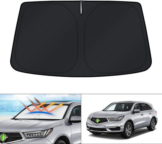 KUST Windshield Sun Shade for Acura MDX 2014-2020 Window Sunshade Sun Visor Protector Foldable Blocks UV Rays Keep Your Car Cooler
