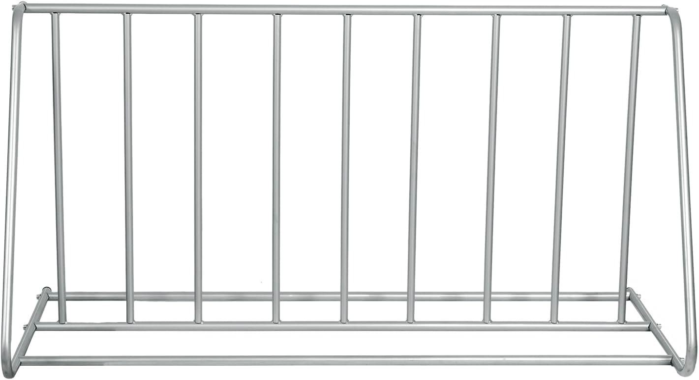 MyGift Large Metal Double-Sided Grid Bike Rack Stand, Freestanding Bicycle Storage Holder for Garage or Outdoor Parking with 6-Bicycle Capacity