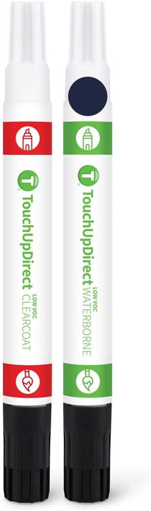 TouchUpDirect 8S6 Dark/Nautical Blue Metallic for Toyota Exact Match Touch Up Paint Combo - Essential Package