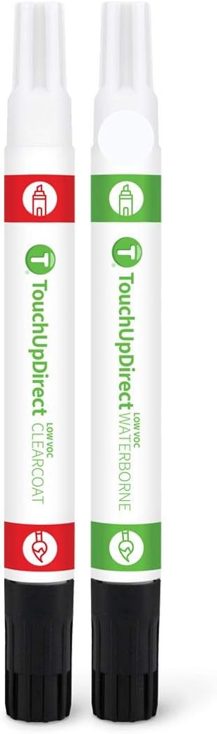 TouchUpDirect 040 Super White Compatible with Toyota Exact Match Touch Up Paint Combo - Essential Kit