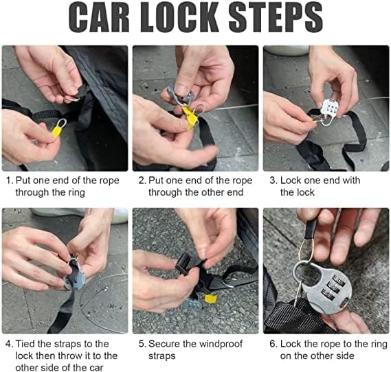 Waterproof Car Cover Compatible with 2015-2022 Chevrolet Trax LS/LT, 420D All Weather Car Covers with Zipper Door for Snow Rain Dust Hail Protection