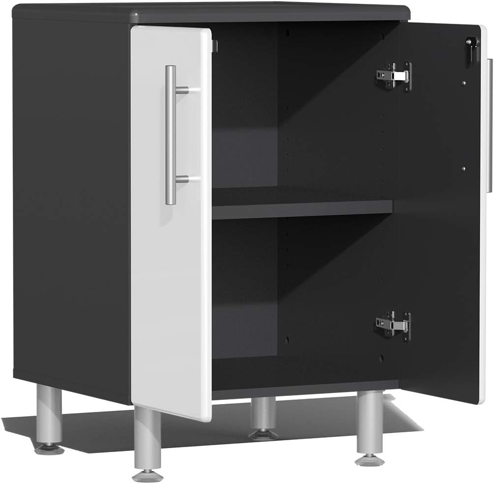Ulti-MATE UG22050W 5-Piece Garage Cabinet Kit in Starfire White Metallic