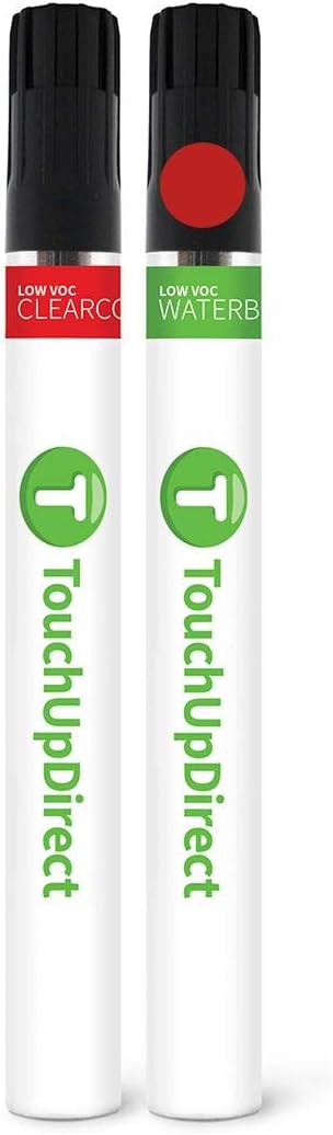 TouchUpDirect 3L5 Radiant Red Compatible with Toyota Exact Match Touch Up Paint Brush - Essential Kit