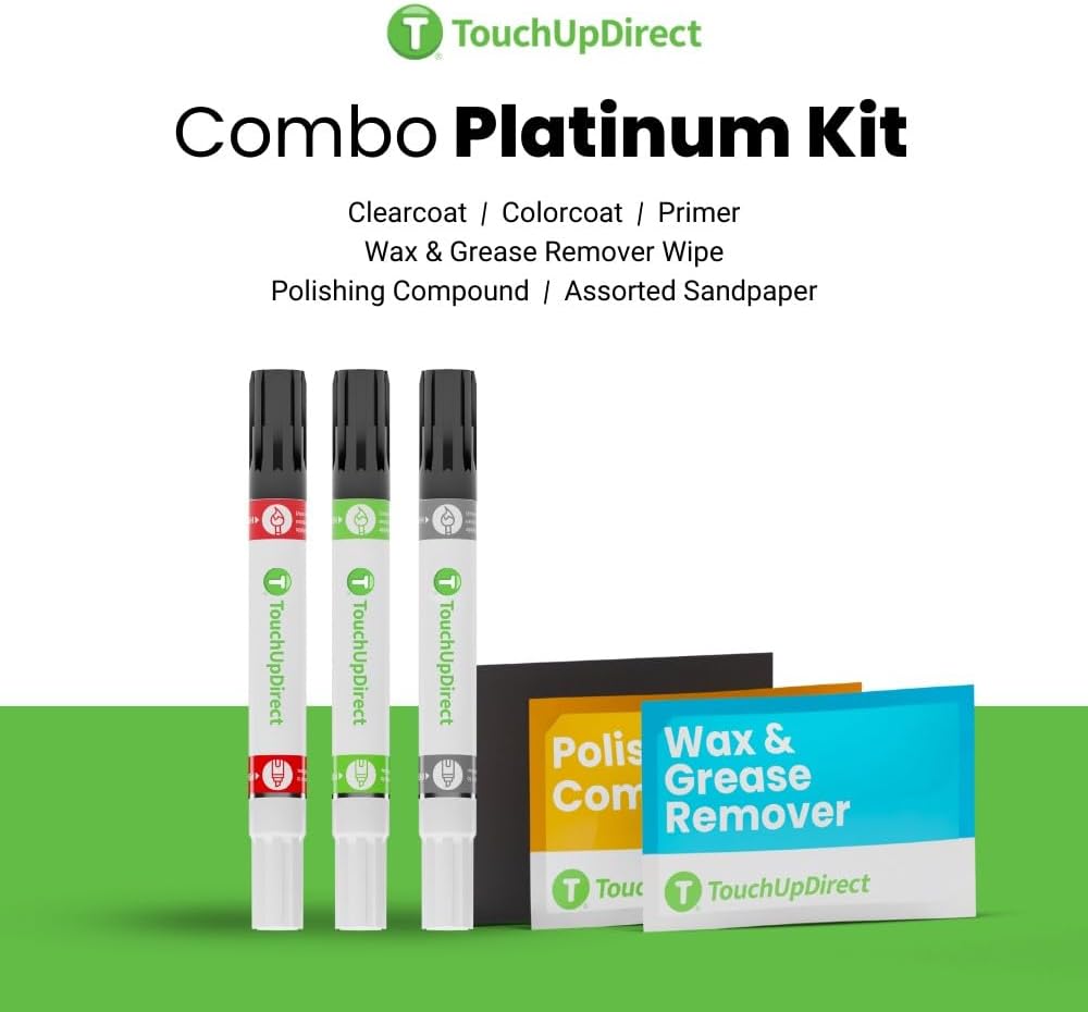 TouchUpDirect 4V6 Quicksand Compatible with Toyota Exact Match Touch Up Paint Combo - Platinum Kit