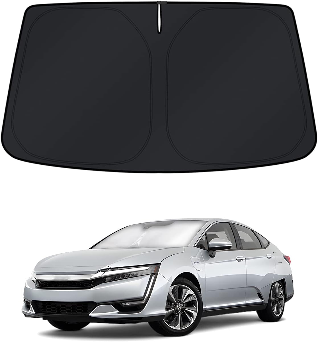 KUST Windshield Sun Shade for 2017-2021 Honda Clarity Window Shade Sun Visor Cover Foldable Blocks UV Rays Keep Your Car Cooler