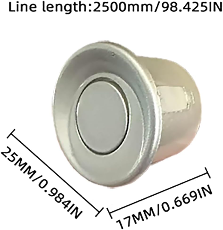 Parking Sensor Kit Backup Sensor Kit Reverse Sensor for Car 18 Color Options for Probes Adjustable Alarm Volume Professional Sensore de Reversa para Carro Safe Driving Assistant（Light Grey）