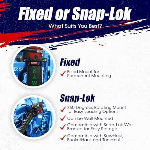 SawHaul Universal Tractor Chainsaw Holder - Made in Kansas USA - Fixed Mount Chainsaw Carrier (20" Green) Compatible w/All Brands