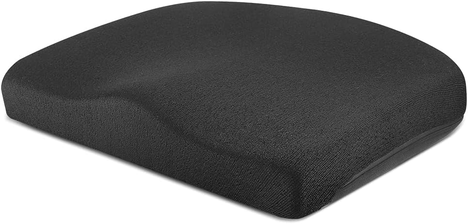 Tsumbay Seat Cushion for Office Soft Memory Foam Seat Cushion with Carry Handle，Washable Cover，Comfortable Coccyx Cushion for Home Office Chair Pad, Car Seat, Wheelchair -Black