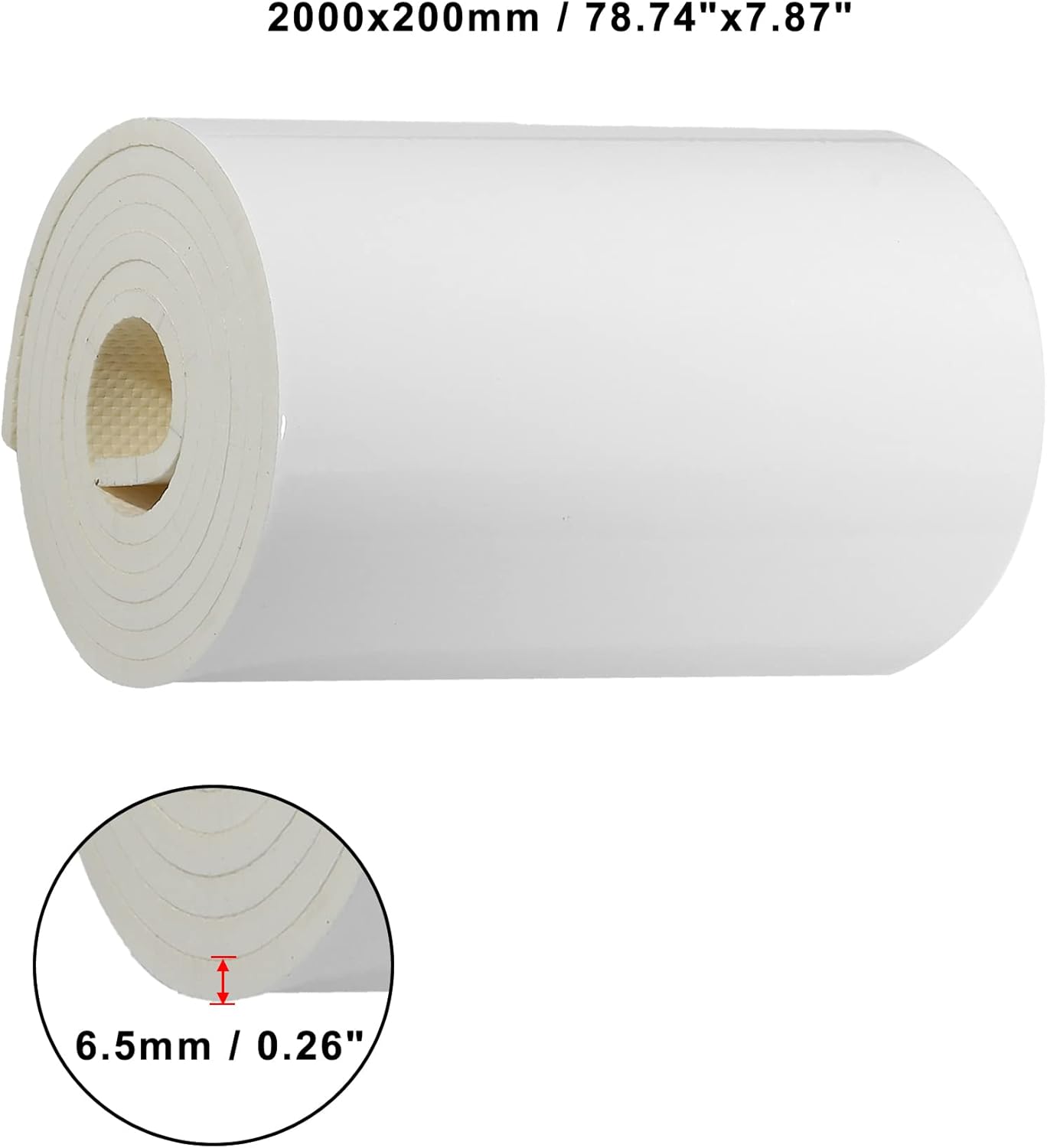 X AUTOHAUX 2000x200x6.5mm Car Garage Wall Guard Door Bumper Universal Protector Anti Collision Waterproof White