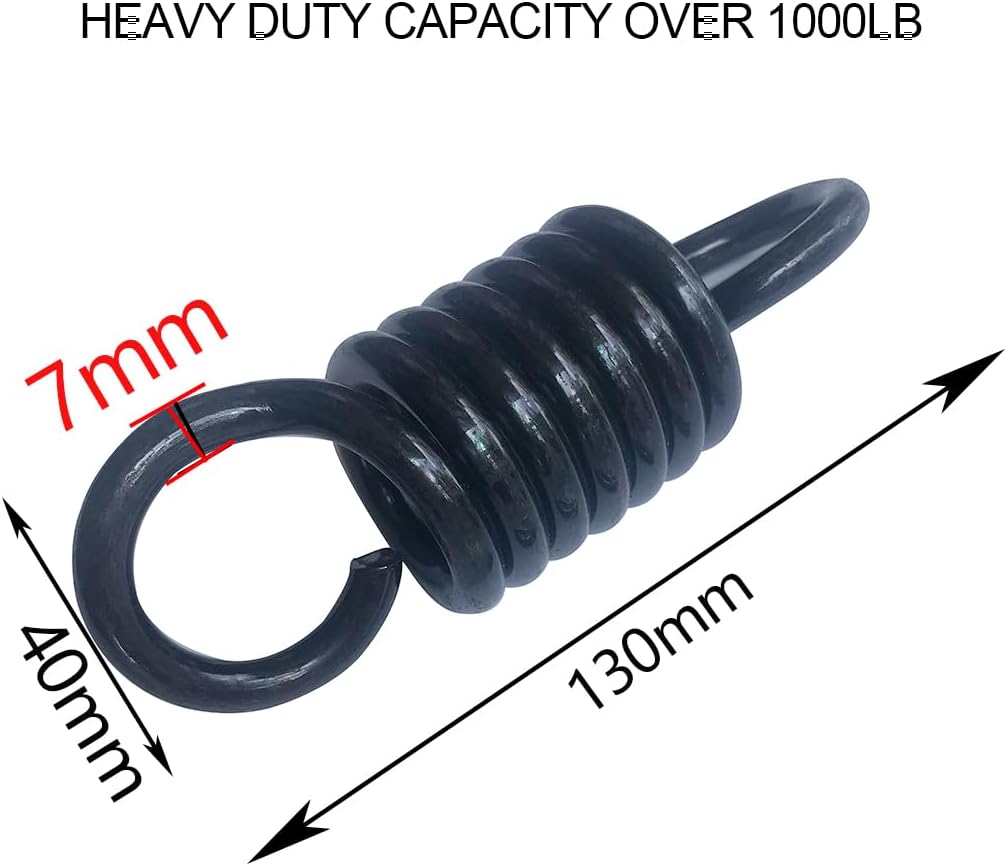 Eye Ceiling Hook Swing Hangers 550LB Capacity for Punching Bags Hanging Chair Hammocks Swing Trapeze Yoga (Heavy Bag Spring-7MM)