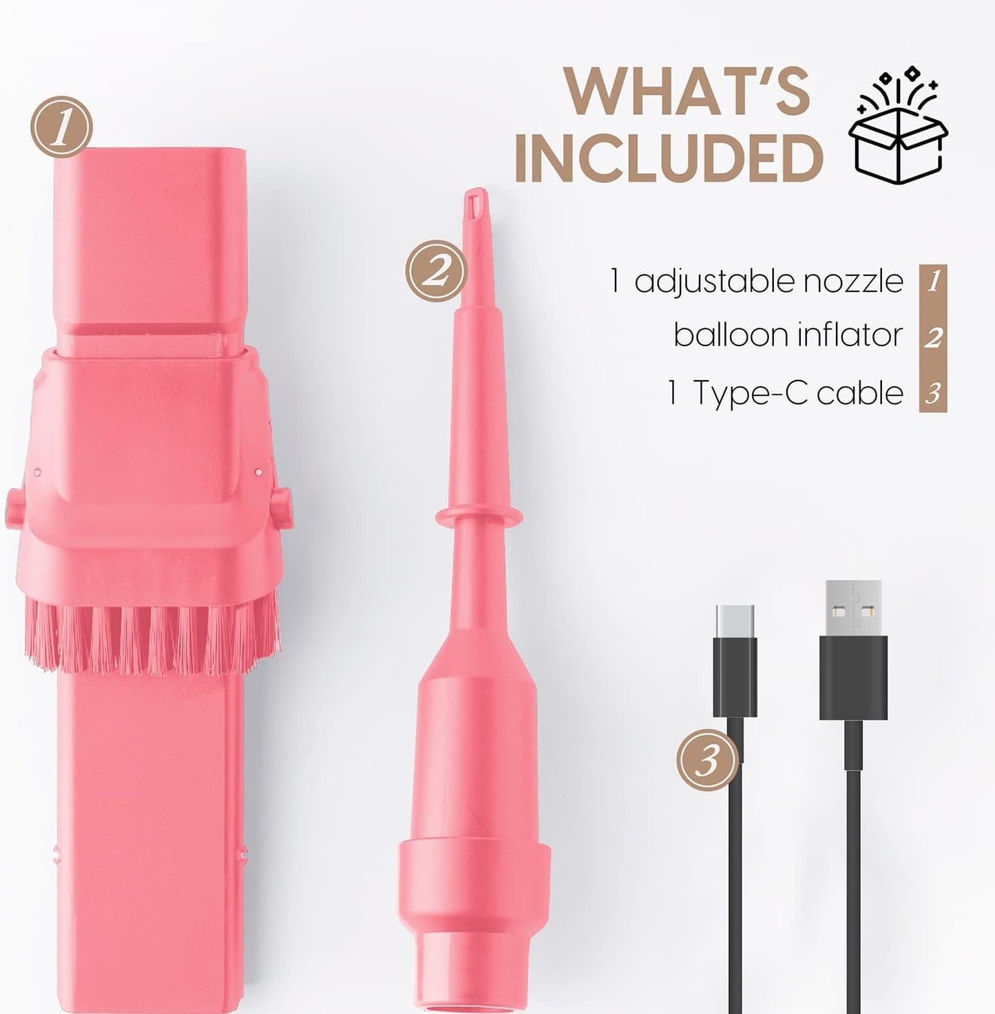 STARUMENT Handheld Vacuum Cleaner - Cordless Vacuum Cleaner for Cleaning Dust, Dirt, Pet Hair Suction - Compact, Rechargeable & Wireless Device for Home, Office, Car - USB-C Cable, Crevice Suction