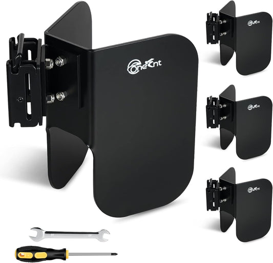 4 Pack E-Track Wheel Chock for E-Track System |E Track Motorcycle Wheel chocks for Dirt Bikes|E-Track Accessories for Enclosed Trailer E-Track Wall Mount Motorcycle Tire for Garages Trailers