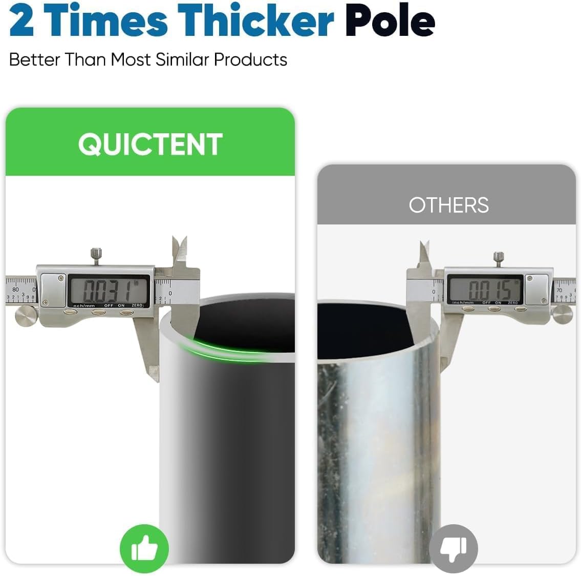 Quictent 10x15 ft Heavy Duty Car Canopy Galvanized Frame Carport Outdoor Party Tent Boat Shelter with 3 Reinforced Steel Cables - Green