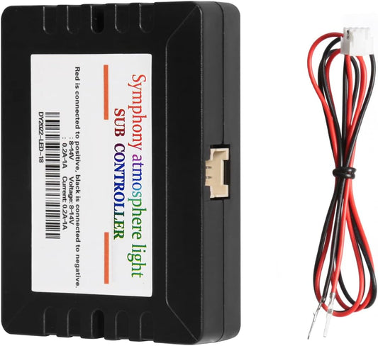 Dreamcolor Acrylic Interior Car LED Strip Light Sub-Control Module, which fit for Dreamcolor Main Controller Connects kit (not Including), Not fit dreamcolor 5 in 1(Single Controller)