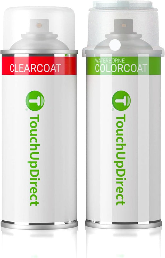 TouchUpDirect 040 Super White Compatible with Toyota Exact Match Touch Up Paint Aerosol - Essential Kit