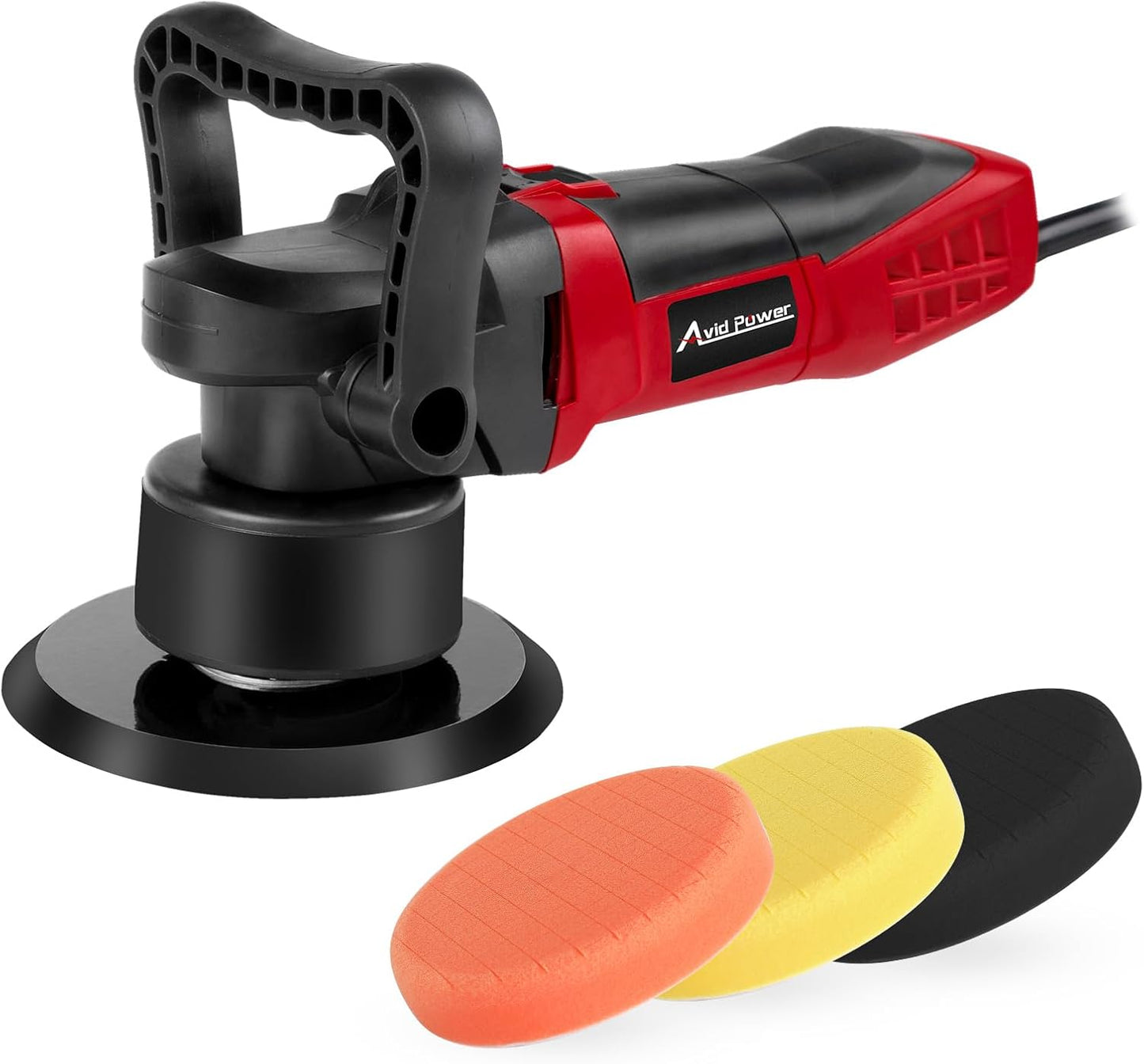 AVID POWER Buffer Polisher, 6-inch Dual Action/DA Polisher for Car Detailing, Random Orbital Car Buffer Polisher Waxer Kit with Variable Speed & 3 Polishing Pads