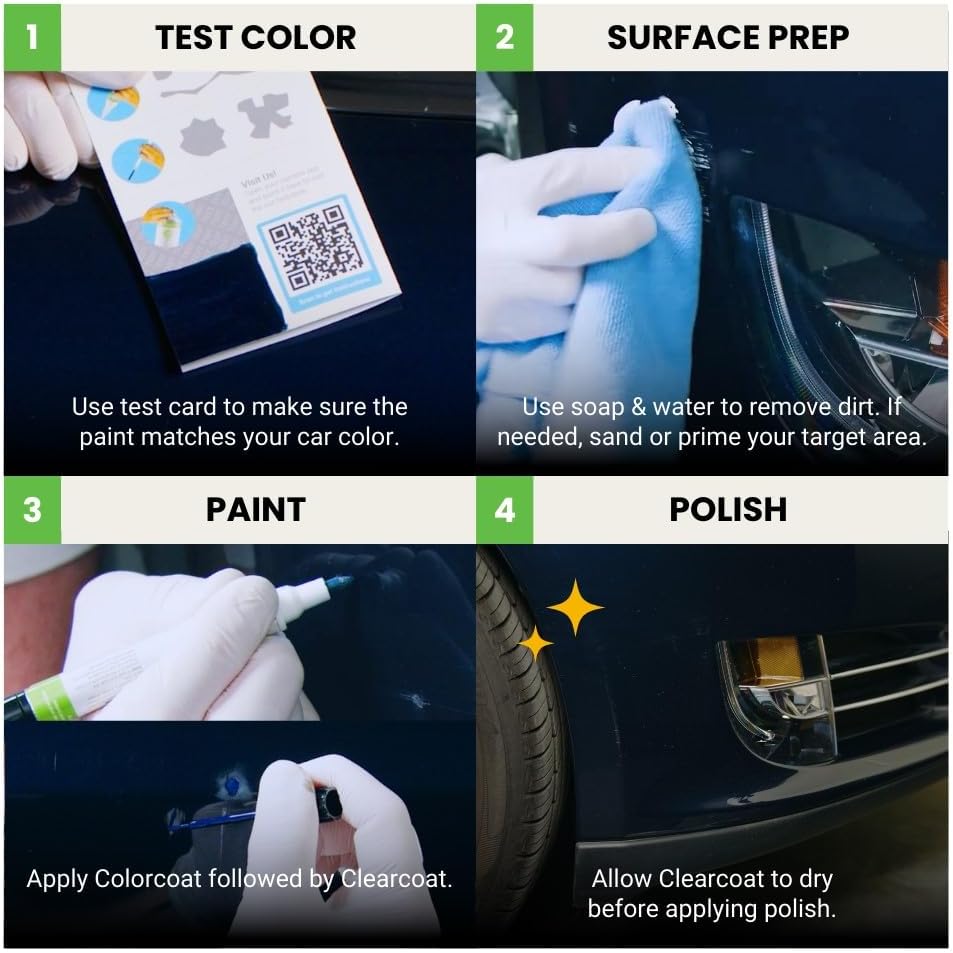 TouchUpDirect 056 White/Natural White for Toyota Exact Match Touch Up Paint Combo - Preferred Package