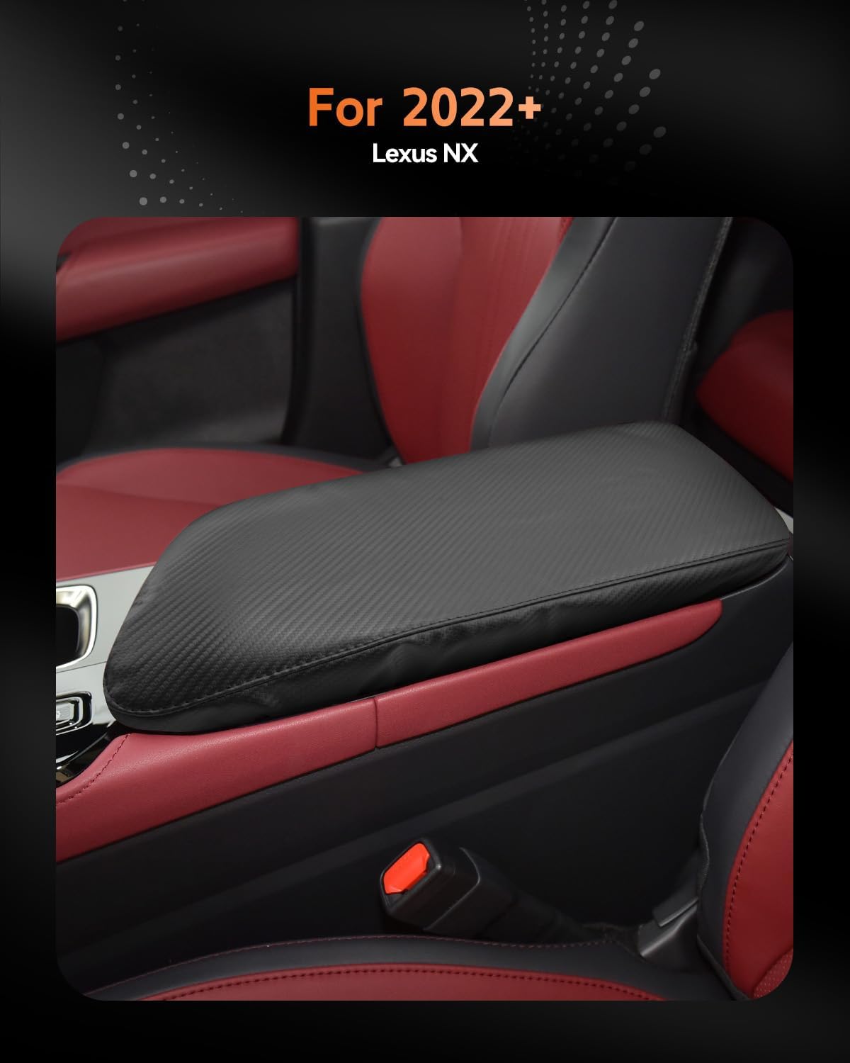 CDEFG for 2022-2025 Lexus NX Center Console Cover Armrest Box Cover for NX (NX 250, NX 350, NX 350 F Sport Handling) 2023 2024 2025 Accessories Console Arm Rest Protector