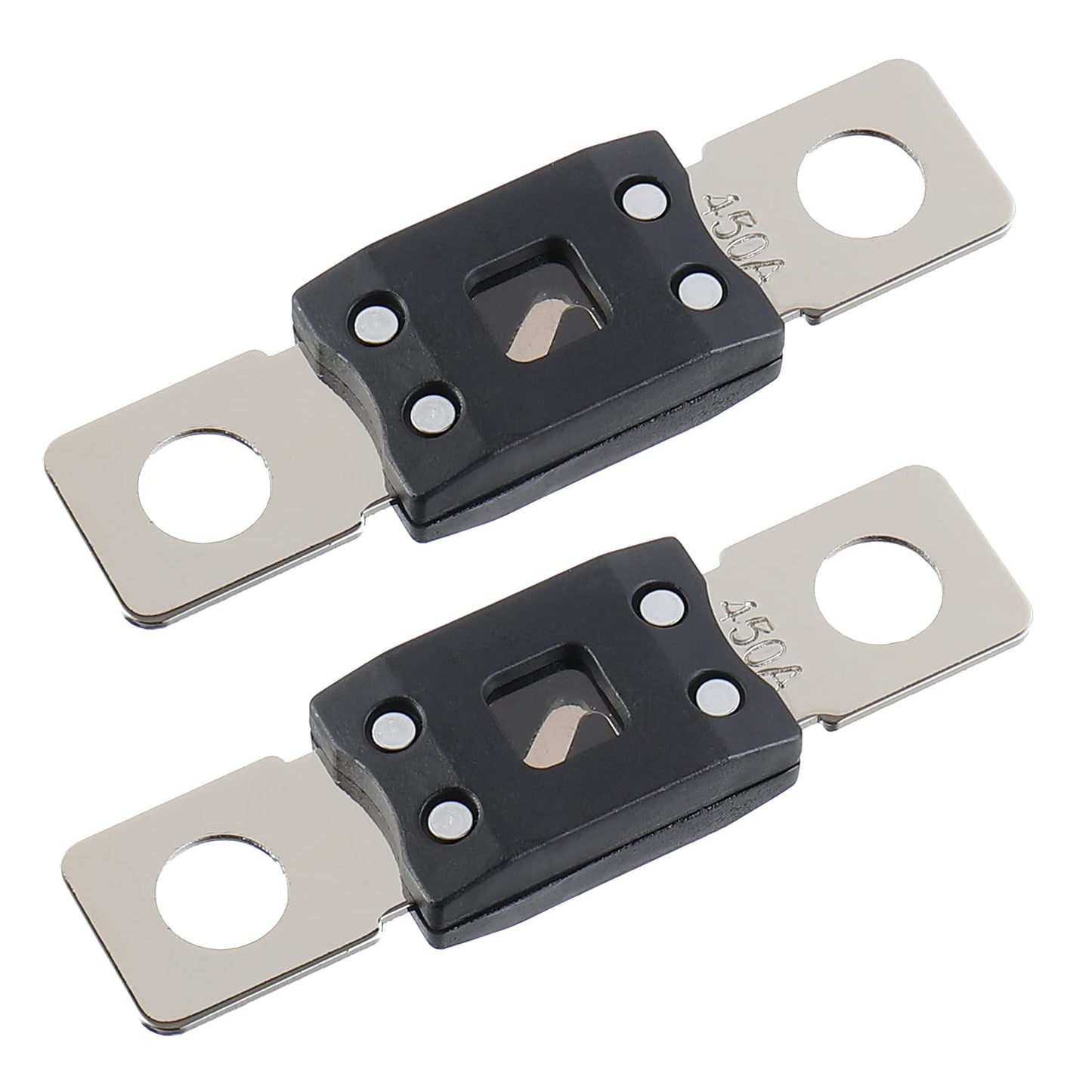 450A MEGA High Current Fuse - 450 Amp Bolt-on Fuse for Cars, Trucks, Construction Vehicles, Buses, Caravans (2 Pcs)