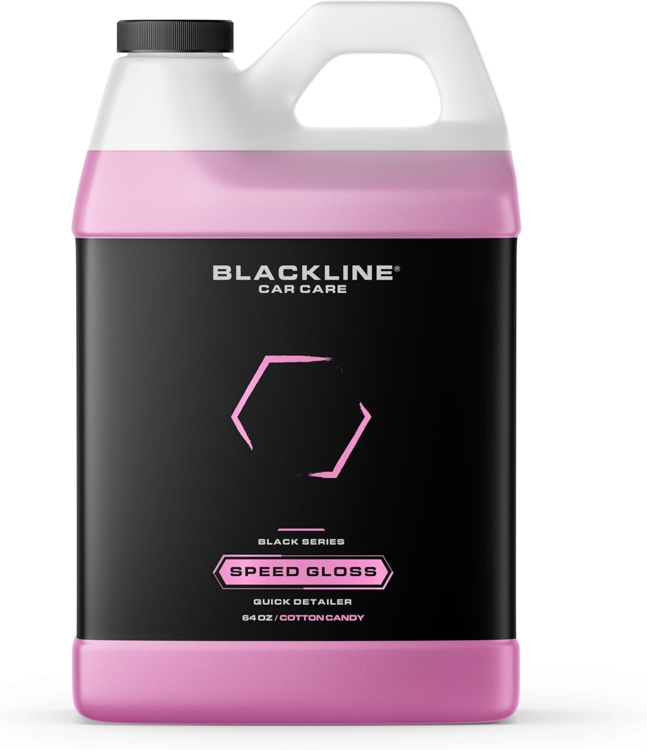 Blackline Speed Gloss Enhancer & Quick Detailer – Streak-Free Car Shine Spray for Paint, Glass, Chrome – Pink Cotton Candy Formula – Easy Spray-On Wipe-Off for Instant Gloss and Depth