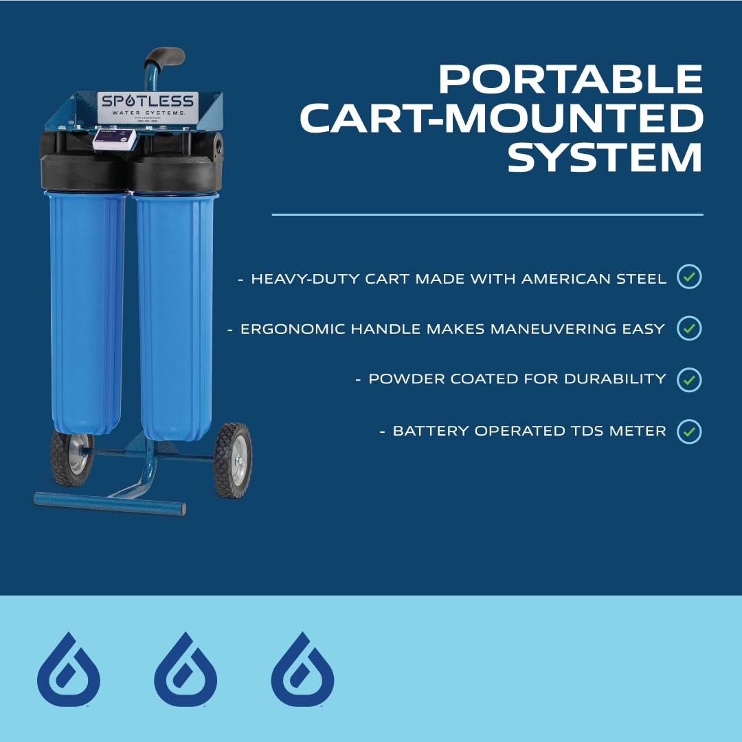 CR Spotless Water Systems - DIC-20 Simplest RV & Car Wash System, Rinse Works for All Vehicles, Motorcycles, Bikes, Boats, Planes, Yachts, Deionized Towel Drying Eliminated, 1 Pack