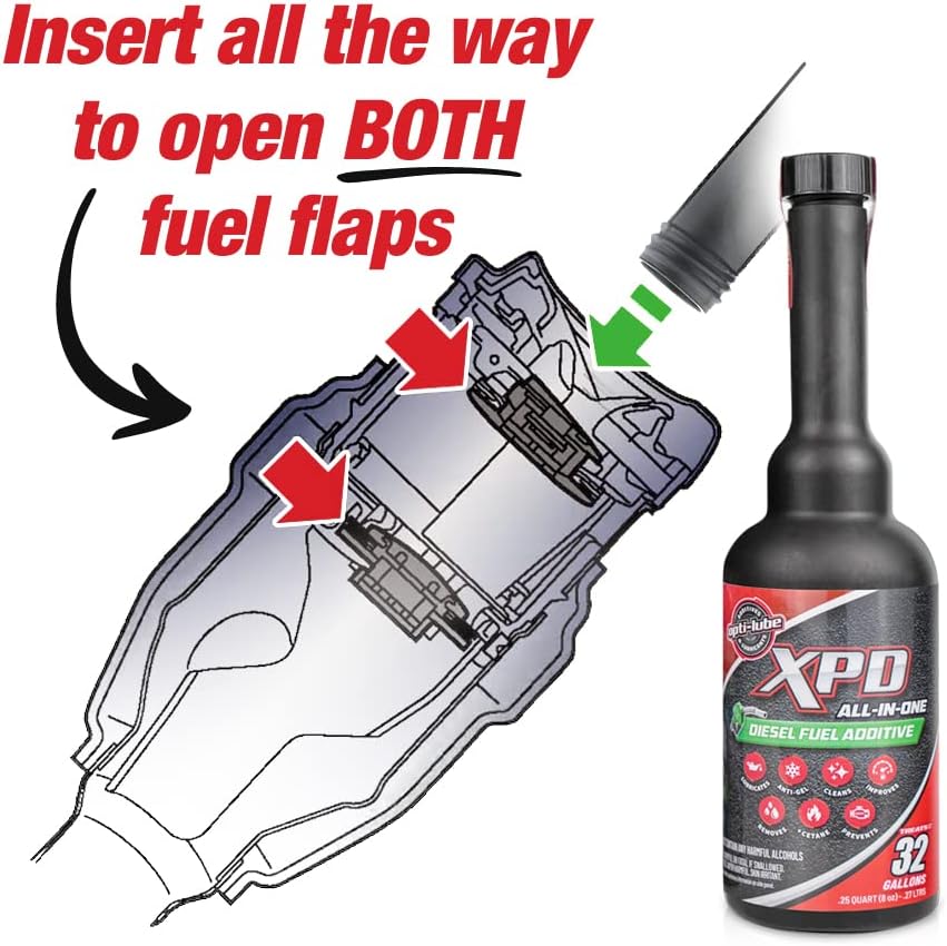 Opti-Lube XPD All-Season Diesel Fuel Additive - 1 Gallon with Accessories (1 Hand Pump and Long Neck Accessory Bottles)