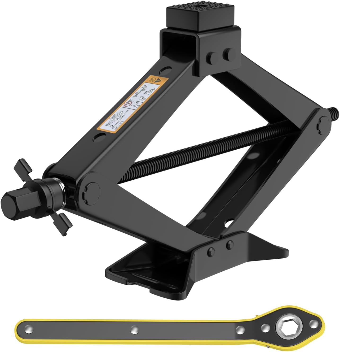 Universal Car Jack Kit Scissor Jack for Car 3 Ton 6614 LBS Spare Tire Changing Kit,Portable Tire Jack Repair Kit with Lug Wrench,Car Lifting Jack for Auto/SUV/MPV