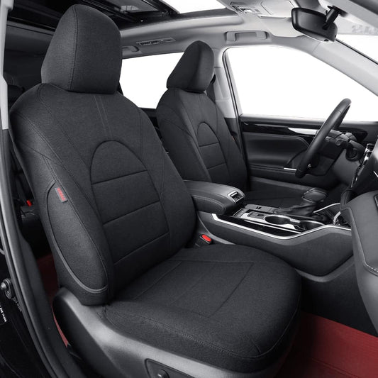 coverdream Custom Seat Covers Compatible with Select Toyota Camry Hybrid XLE,Hybrid XSE 2018 2019 2020 2021 2022 2023 Models (Black,Full Set)