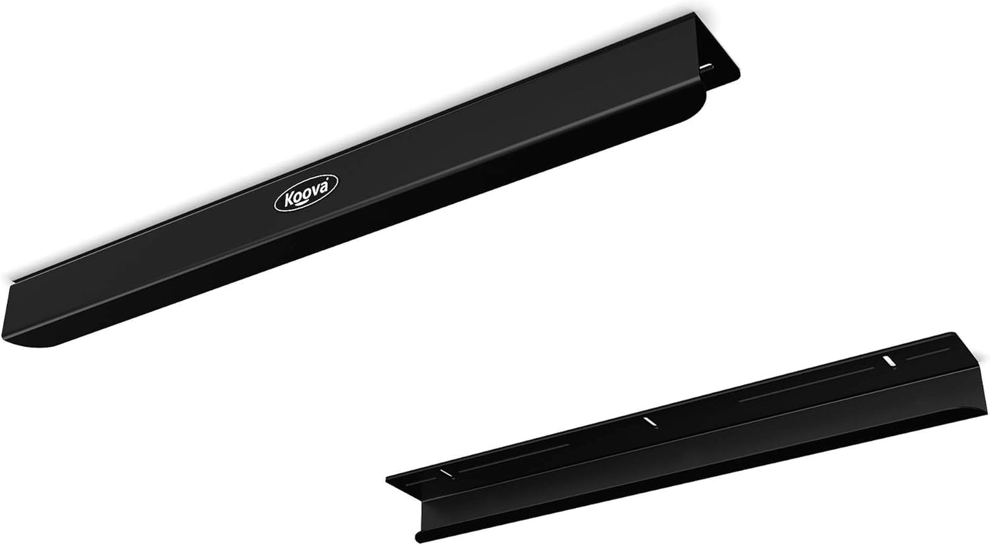 Koova Overhead Bin Rack for Three Bins | Overhead Garage Storage Rack to Mount on Ceiling with Adjustable Width | Supports Most Black and Yellow Storage Bins | 3 Sets