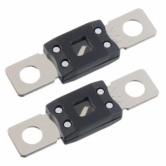 350A MEGA High Current Fuse - 350 Amp Bolt-on Fuse for Cars, Trucks, Construction Vehicles, Buses, Caravans (2 Pcs)