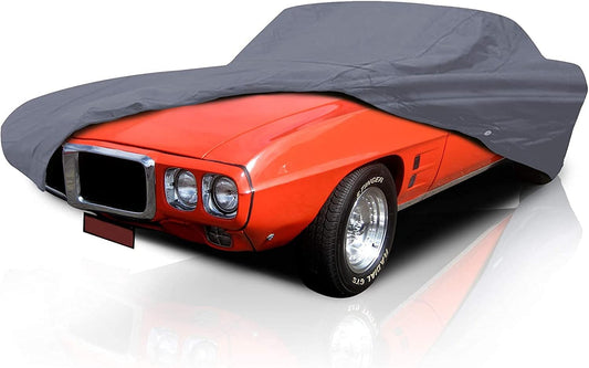 Supreme Full Car Cover – for Pontiac Firebird 1972-2002 Coupe 2-Door Semi Custom Fit Waterproof Full Coverage All Weather Windproof Dust Proof Indoor Outdoor Automobile