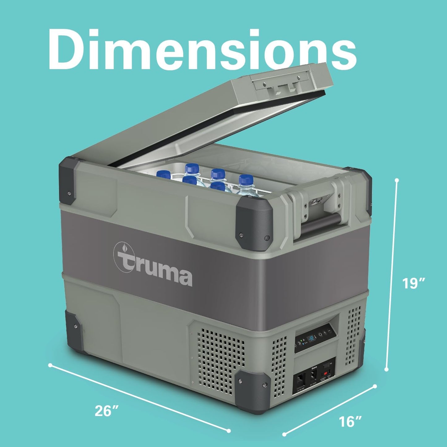 Truma C44 Portable Refrigerator/Freezer (11.5 Gal/46 QT): Single Zone 12/24V DC & 110V AC Power | Multi-Use for Car, Truck, RV, Events, Travel | Digital Display, App Control | Temp Range: -8°F to 50°F